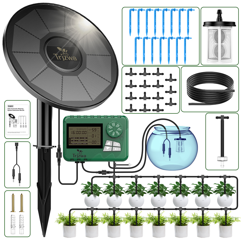 Smart Garden Tools - Solar Drip Irrigation System with Smart