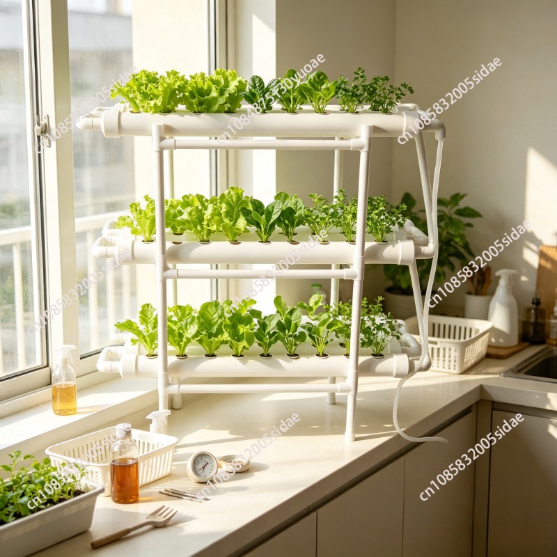 Indoor Herb Garden Kit - 3-Layer Hydroponics Growing System Kit 108