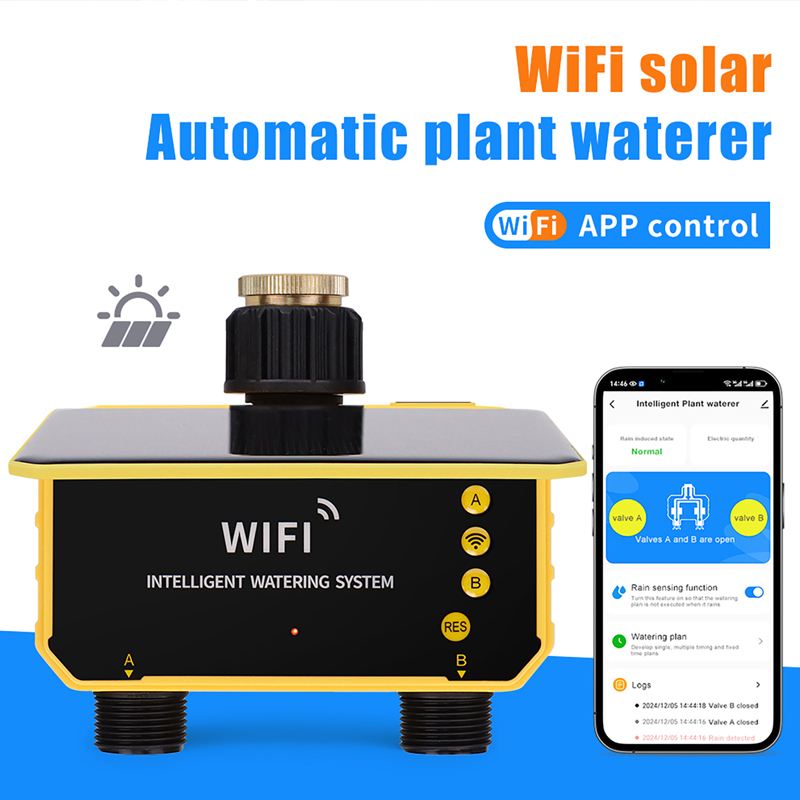 Smart Garden Tools - WiFi 1/2 Outlets Solar Irrigation Timer