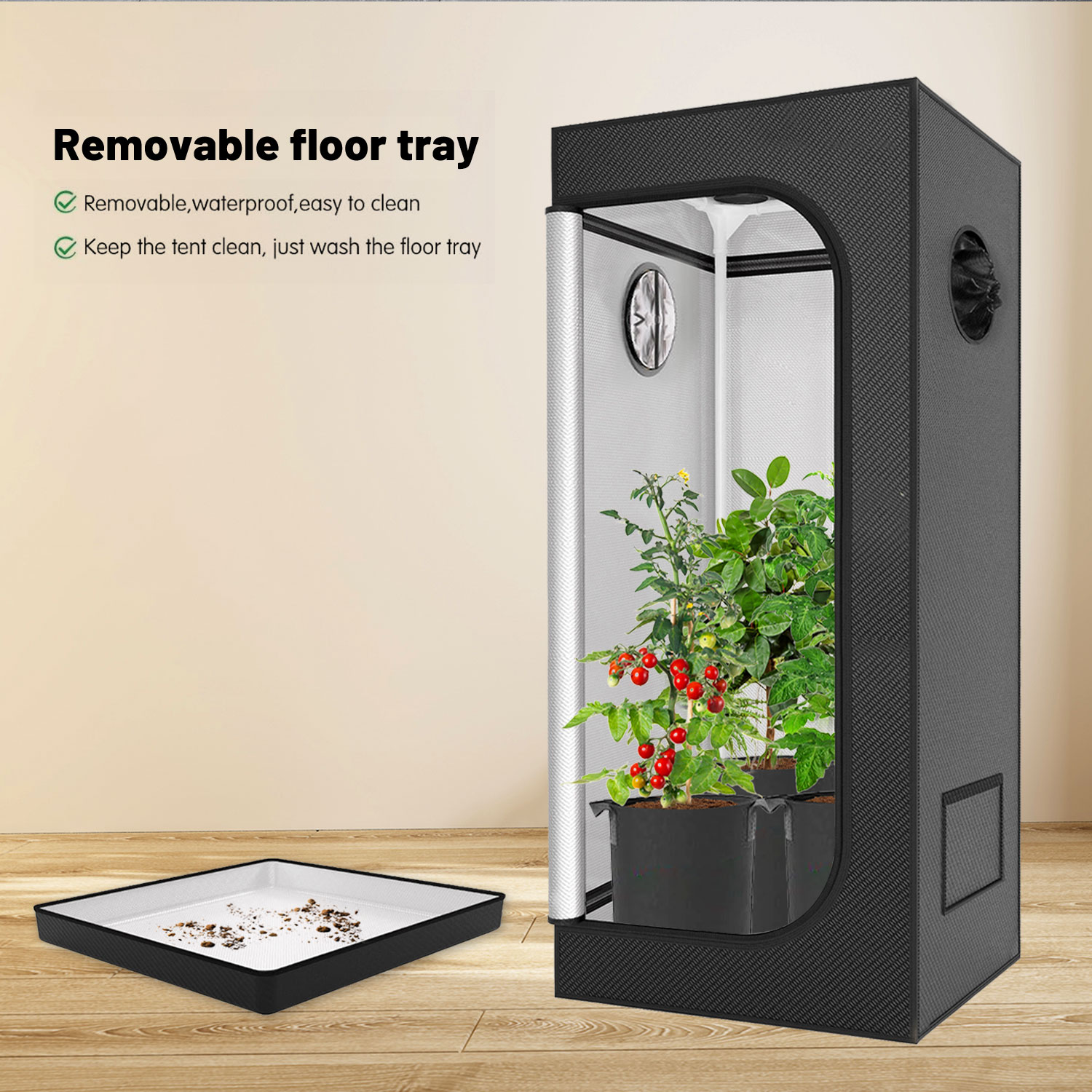 Factory Customized 600d Mylar  - огляд і ціна Grow Tent Complete Kit