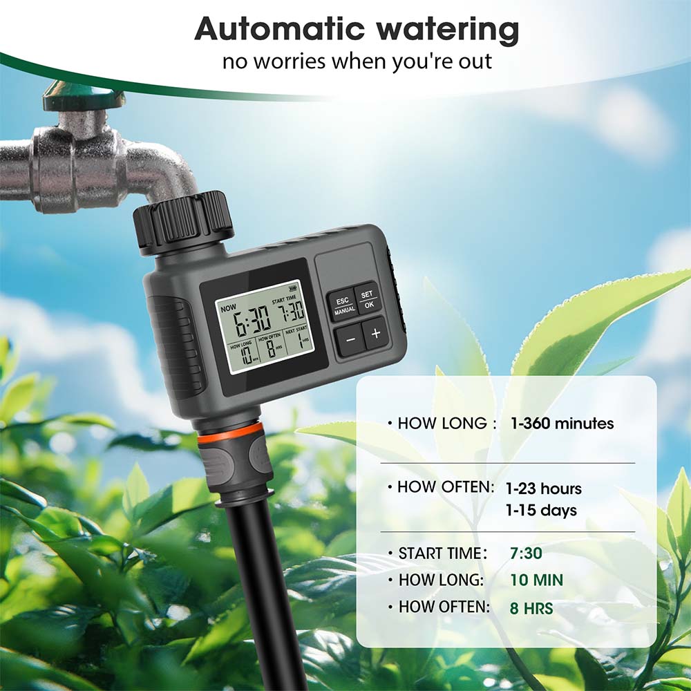 30-5m Garden LCD Button Timer  - огляд і ціна Smart Garden Watering Can