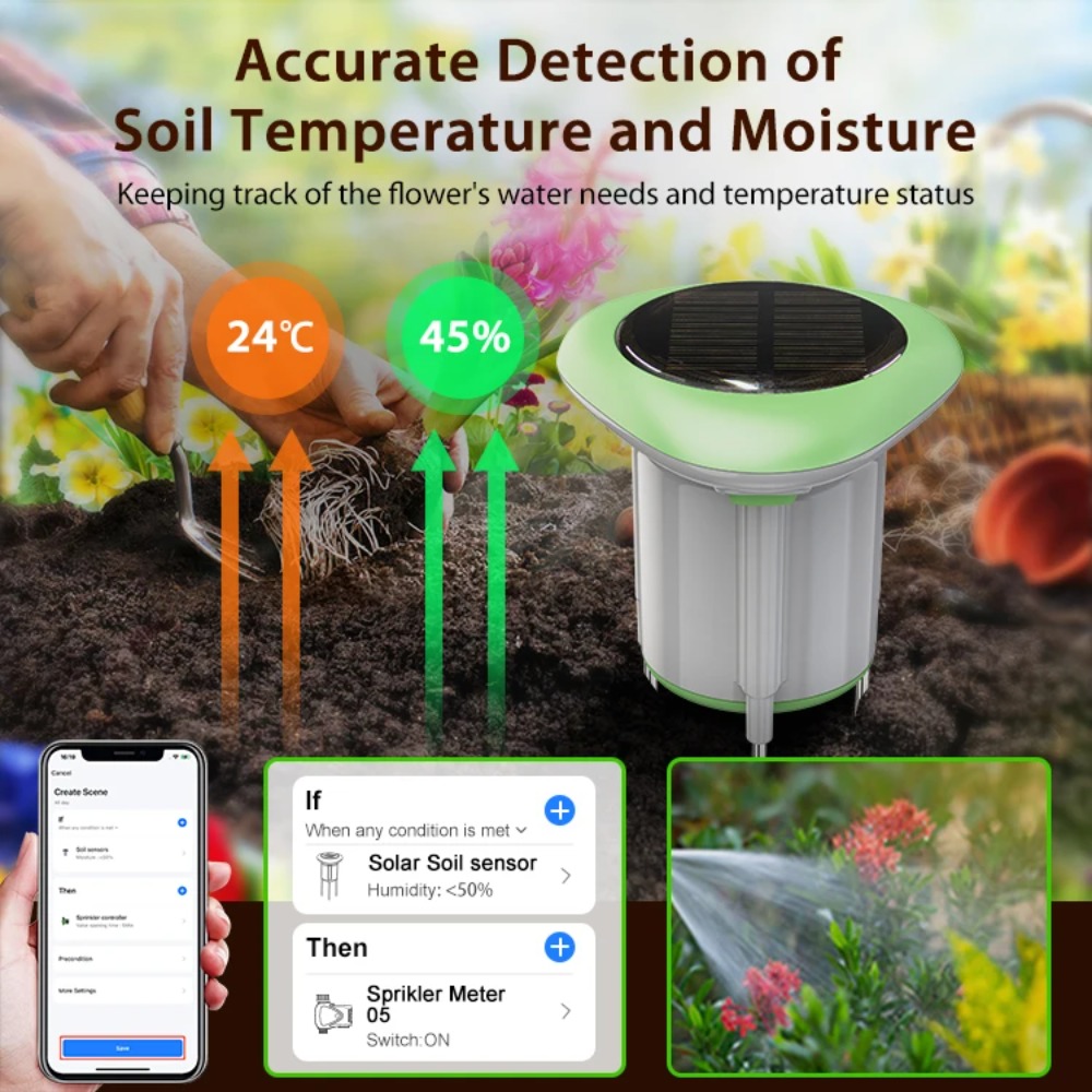 Smart WiFi Solar Soil Tester M - огляд і ціна Smart Garden Moisture Sensor
