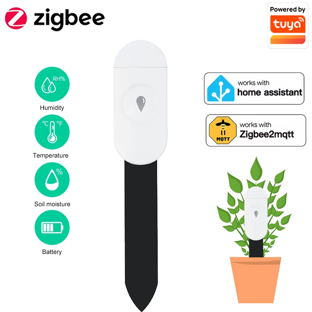 Tuya Zigbee Temperature Humidi - огляд і ціна Smart Garden Moisture Sensor