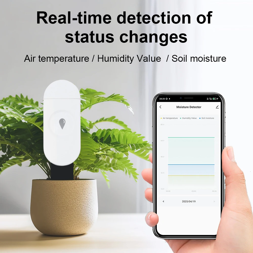 Tuya Zigbee Temperature Humidi - огляд і ціна Smart Garden Moisture Sensor