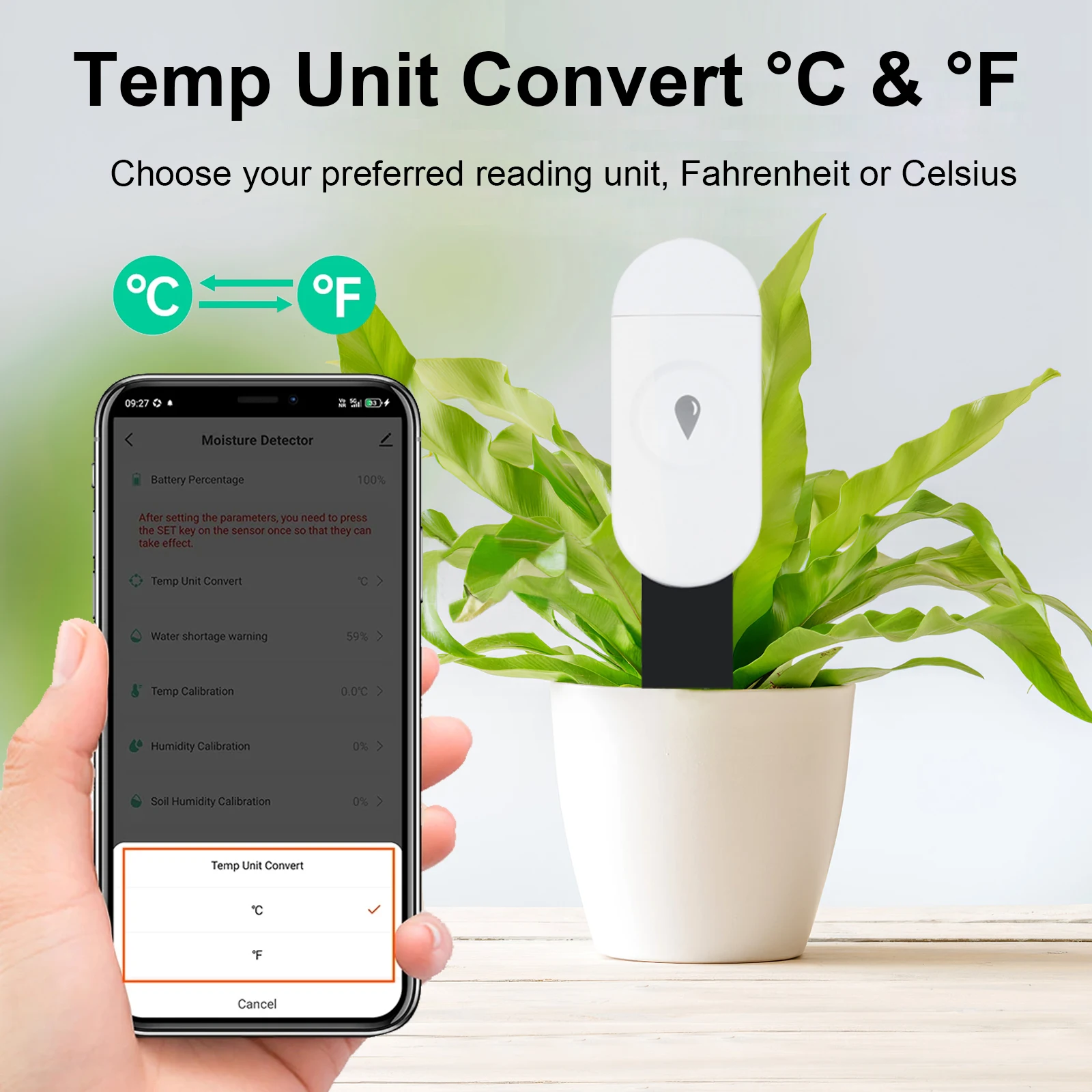 Tuya Zigbee Temperature Humidi - огляд і ціна Smart Garden Moisture Sensor