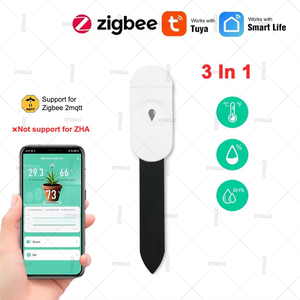 Tuya Zigbee Temperature Humidi - огляд і ціна Smart Garden Moisture Sensor