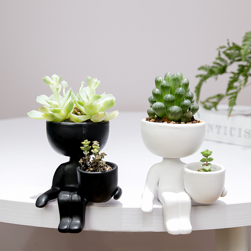 Humanoid Ceramic Flower Pot Cr - огляд і ціна Indoor Herb Garden Kit