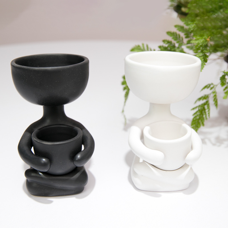 Humanoid Ceramic Flower Pot Cr - огляд і ціна Indoor Herb Garden Kit