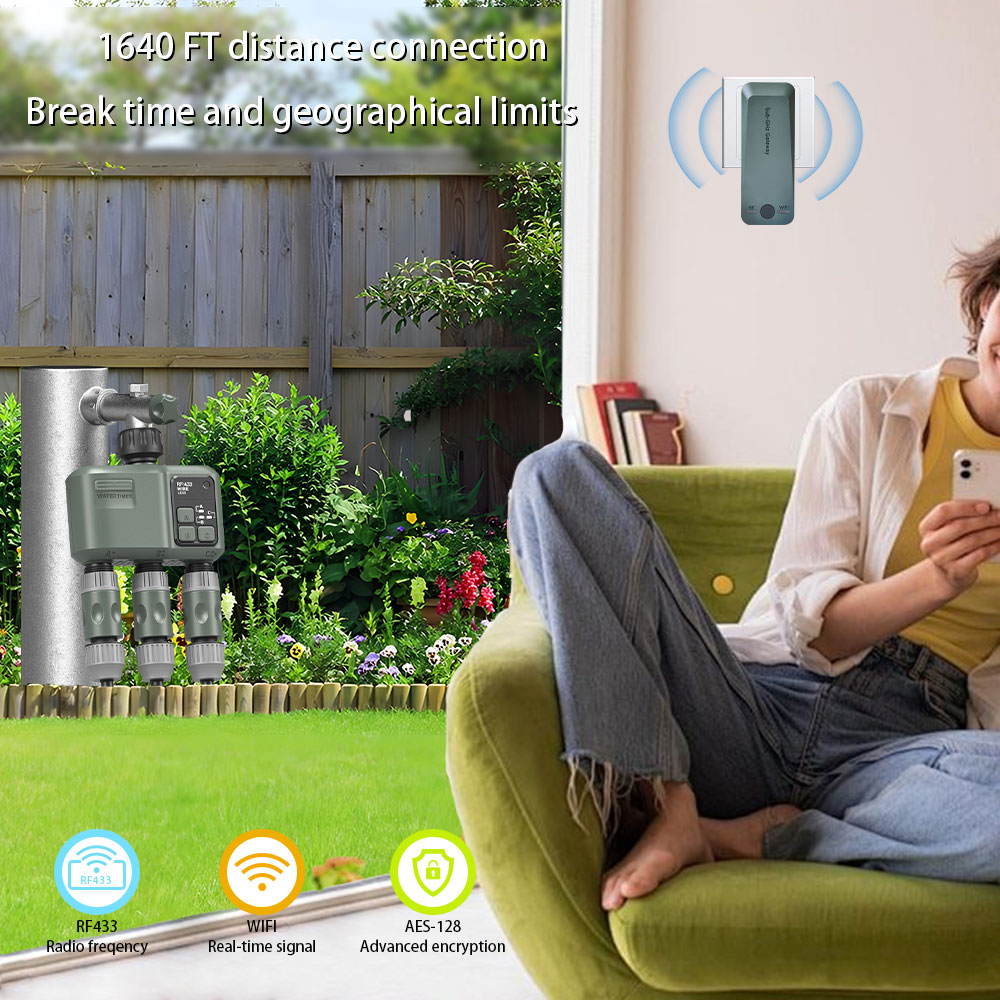 Tuya Wifi+RF433 3-outlet Water - огляд і ціна Smart Garden Timer