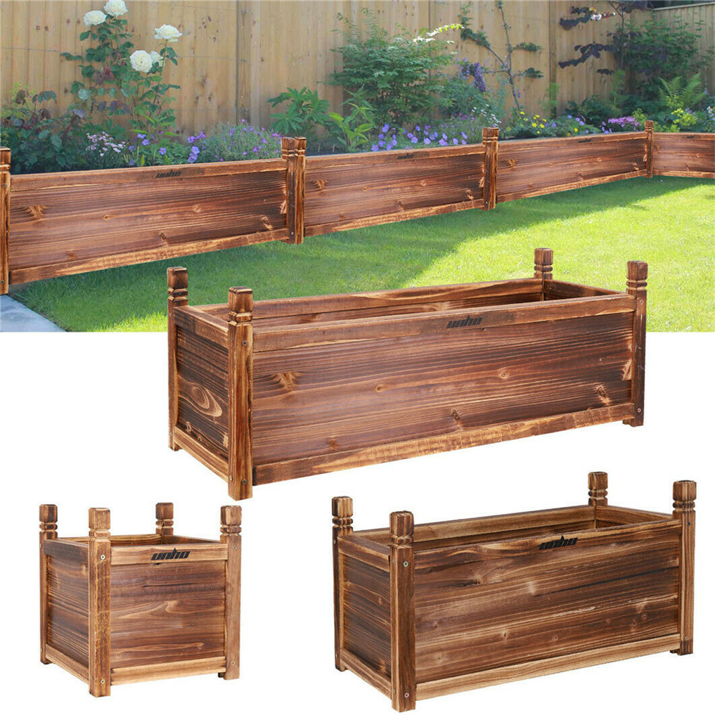 Wooden Raised Flower Bed Indoo - огляд і ціна Indoor Herb Garden Kit