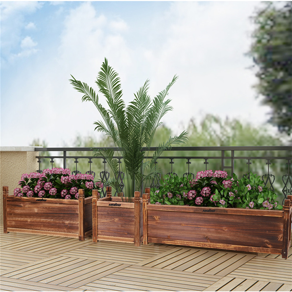 Wooden Raised Flower Bed Indoo - огляд і ціна Indoor Herb Garden Kit